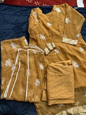 pakistani shalwar kameez Dupatta stitched 3 Pieces Embroidered Eid Ramadan Wear