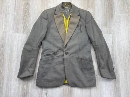 Mens vintage blazer Y2k Diesel avantgarde Size S Color Gray - Picture 2 of 17
