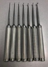 Lot of 7  Jarit Surgical Curette #00 to # 5