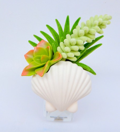 BATH & BODY WORKS WALLFLOWERS GREEN NATURE PLANTS IN SEA SHELL PLUGIN NEW! - Picture 4 of 10