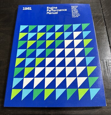 1981 Chrysler Engine Performance Manual