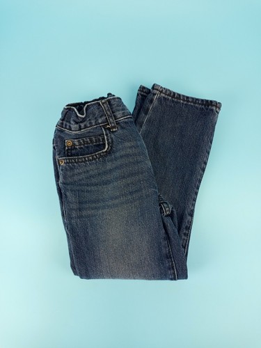 The Childrens Place Boys Size 5 Straight Leg Jeans Adjustable Waist Zip Snap EUC - Picture 14 of 14
