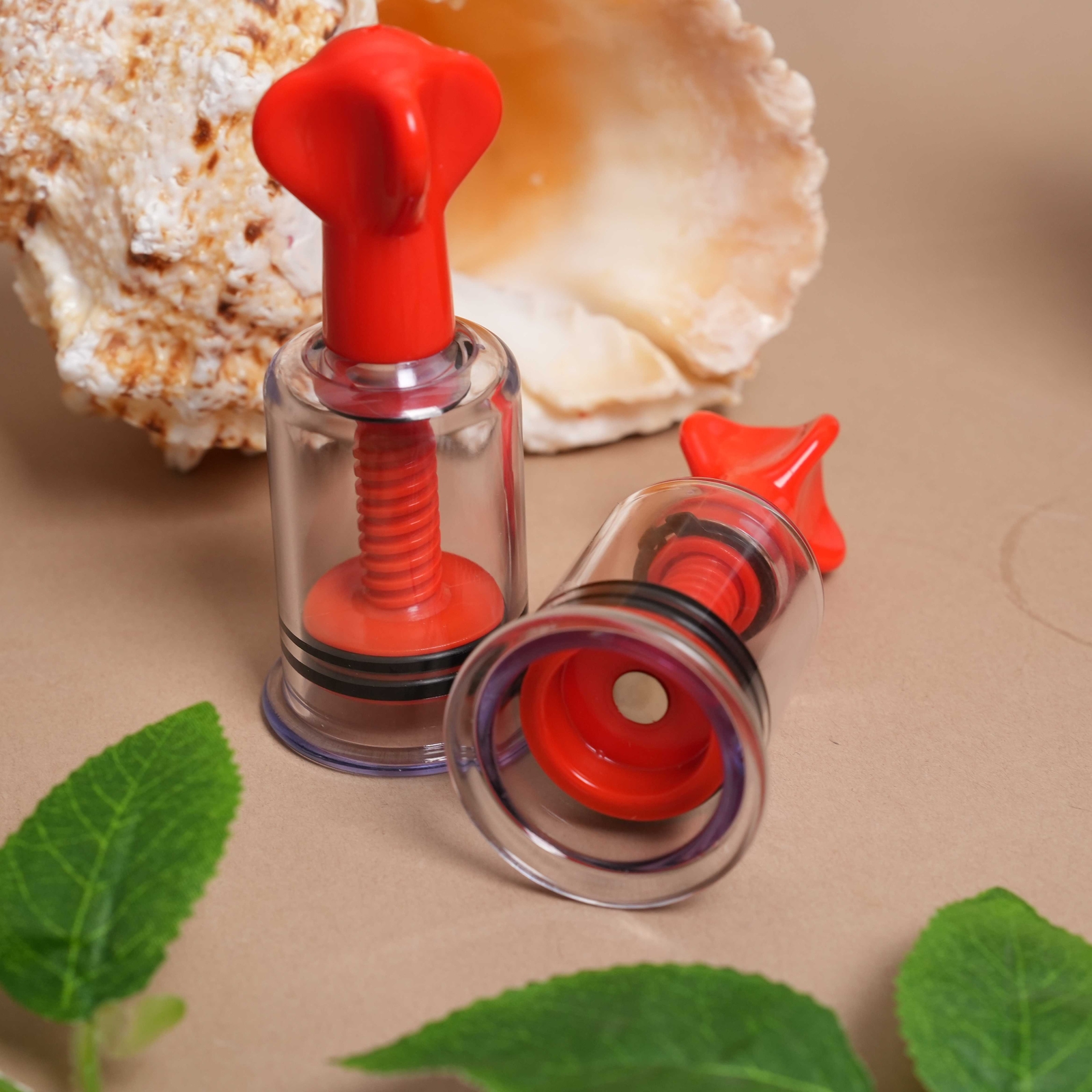 Dia-2.5cm Brust Enhancer Twist Nippel Cupping Vergrößern Pump Saug Rotation BDSM