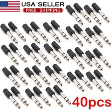 40x 3.5mm Stereo F to 1/4" Stereo M Headphone Audio Adapters US