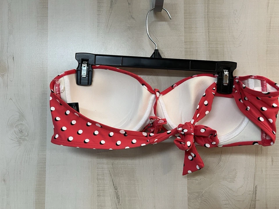 Bikini Ann Taylor rosa a lunares - Nuevo con etiquetas - Talla grande Foto 3 de 4