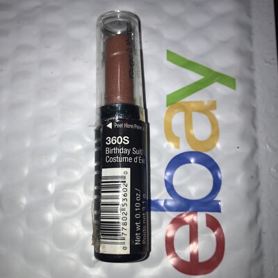 WET N WILD Mega Shield Lipstick 360S BIRTHDAY SUIT SPF15 unsealed NWOB Flaw