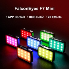 FalconEyes F7 Mini Pocket RGB LED Light Video Photography Fill Light APP Control