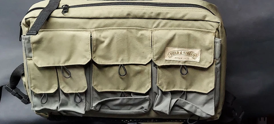 Field & Stream Tactical Fishing Vest- Size Large Zipper Front Multi Pockets - Image 4 of 4