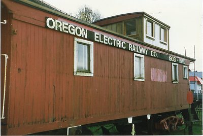5E517 RP CABOOSE OREGON ELECTRIC RAILWAY CO #none ASTORIA OREGON 1997