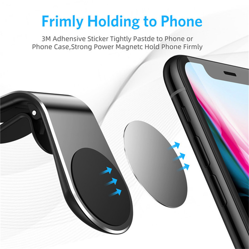 Magnetic Universal Car Phone Holder Clip Air Vent 360° Bracket Mobile Phone GPS - Photo 10 sur 12