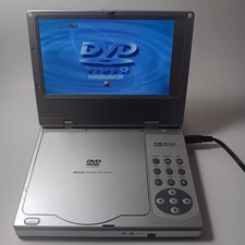 Magnavox MPD700 portable DVD player 7" Tested working remote charger batteries c