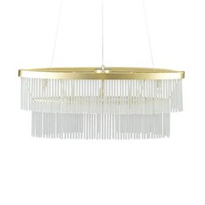 BHS Aubrey Oval Diner Brass Ceiling Pendant