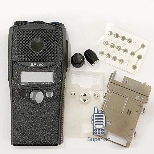 Czarny wymienny zestaw naprawczy Case Obudowa Pokrowiec do EP450 PR400 Walkie Talkie - Zdjęcie 2 z 5