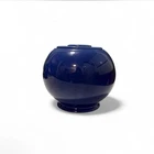 Vintage Fiesta Ware Kitchen Kraft Small Colbalt Blue Cookie Jar With Lid - READ