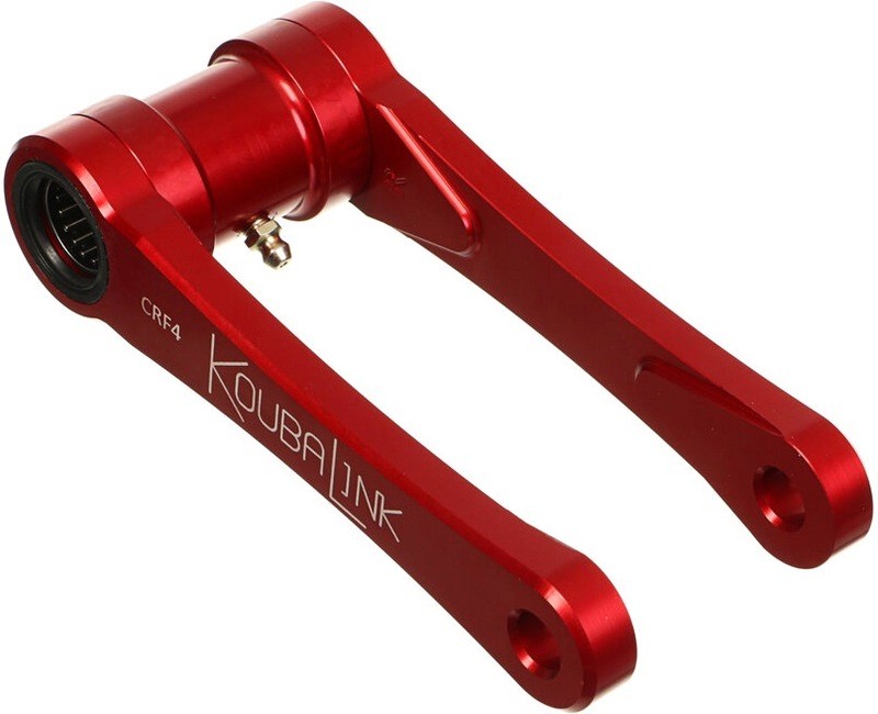 Kit de rabaissement Koubalink rouge 44.5 mm pour stabiliser votre Honda CRF450X
