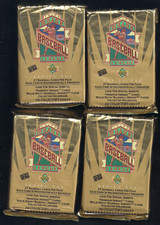 4- 1993 UPPER DECK BASEBALL SERIES 1 JUMBO PACKS - POSSIBLE  KEN GRIFFEY JR.