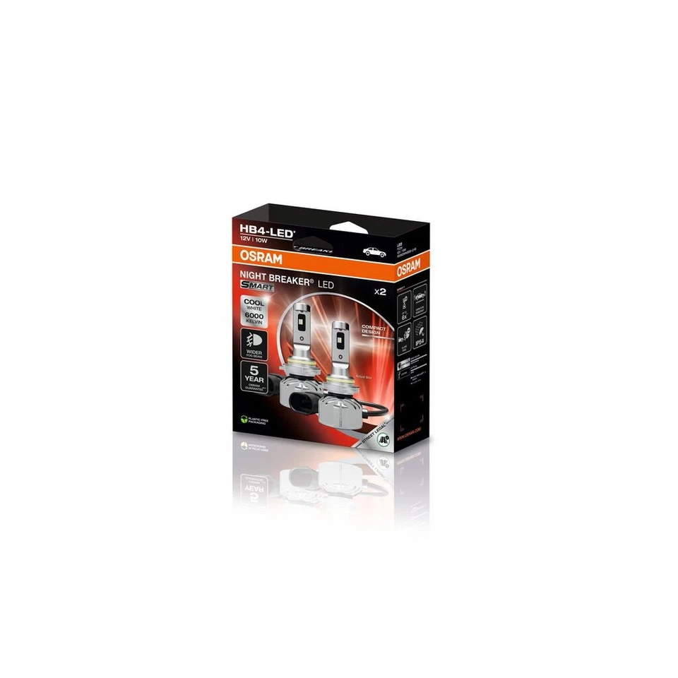 OSRAM HB4 NIGHT BREAKER LED SMART 10W 12V 1095 lm 6000 K Bombilla DuoBox - Imagen 2 de 4