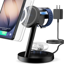 for Samsung 3 in 1 Charging Station, Magnetic Wireless Charger Stand for Magsafe