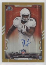 2015 Bowman Chrome Rookie Gold Refractor 24/75 Duke Johnson #RCRA-DJ Auto 00q0