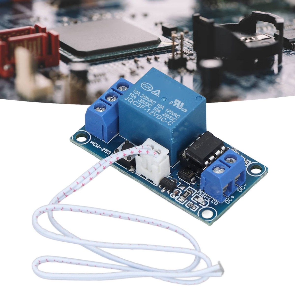 Relay Module Bistable 1Button StartStop SelfLocking Electronic Control ...