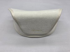 Tom Ford Off-White Suede Felt-Like Magnetic Flap Large Sunglasses Case