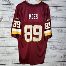 Vintage Reebok Santana Moss #89 Washington Redskins NFL Football Jersey Men’s XL