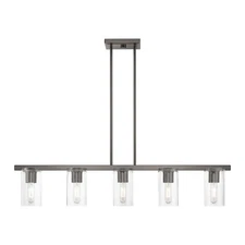Livex Lighting - Clarion - 5 Light Linear Chandelier In Contemporary Style-14.75