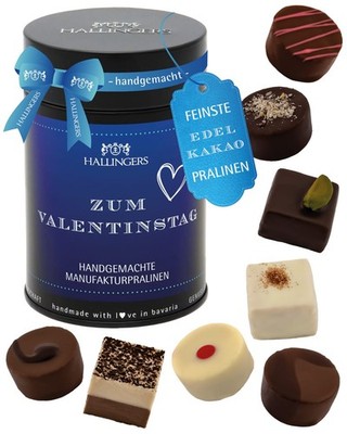 Pralinen Valentinstagsgeschenk ohne Alkohol ''Zum Valent...'' Hallingers DE