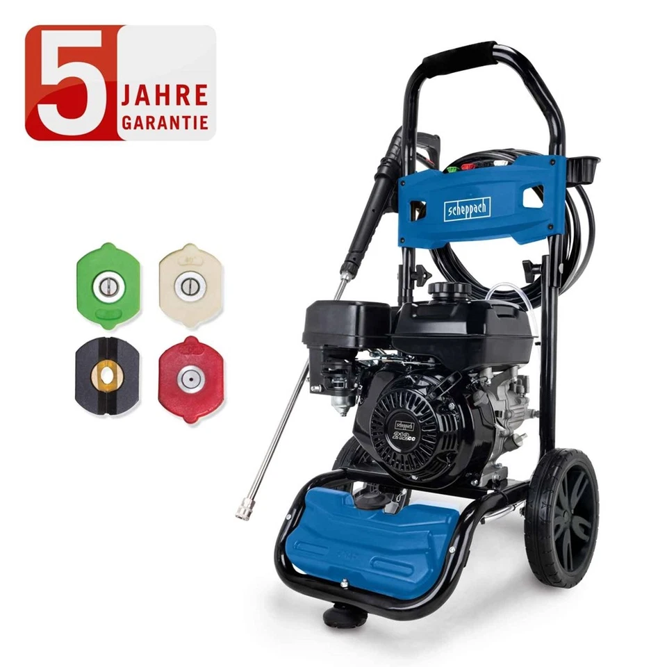 Scheppach Benzin Hochdruckreiniger HCP5000 5,9PS 241bar 570L/h inkl. Zubehör