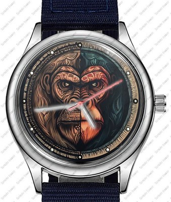 Half Man Half Chimp Rare Trendy 38mm Face Wrist Watch