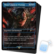 MIMIR'S ANCIENT WISDOM (TEFERI'S AGELESS INSIGHT) X4 Secret Lair Magic MTG CARD