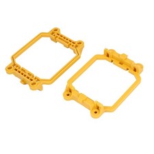 2 x Yellow Plastic CPU Cooler Heatsink Retention Holder Bracket for AMD 940