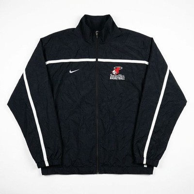 Nike Smoky Hill Basketball Windbreaker Jacke Herren Team Issue L Schwarz Vintage