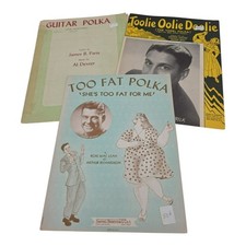 Vintage Polka Sheet Music Too Fat Polka Toolie Oolie Doolie