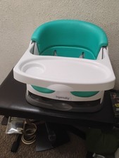 Ingenuity Baby Base 2-in-1 Booster Feeding Floor Seat, Self-Storing Tray 10678