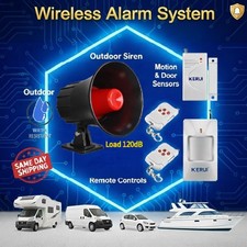 Van-Car-Camper Easy Wireless Remote Alarm Security Motion & Door-Windows Sensors