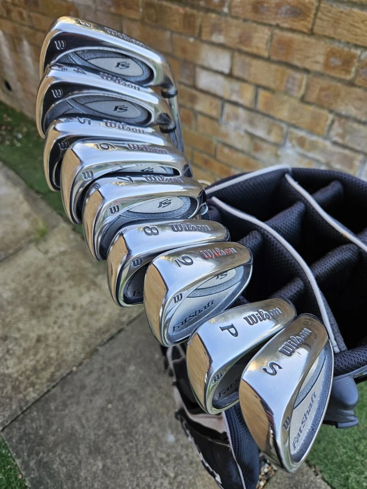 GENTS RIGHT HAND WILSON FAT SHAFT IRONS 1/2 INCH LONGER THAN STANDARD - Image 2 of 4