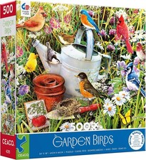 Ceaco Garden Birds 500 Piece Jigsaw Puzzle for Adults by Greg Giordano