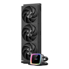 PCCOOLER Liquid CPU Cooler DE360 MAX BK 360mm, Dual-Chamber Pump ARGB Display