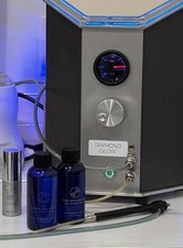 DiamondGlow Diamond Tip Microdermabrasion Facial Machine with Skin Medica Serums