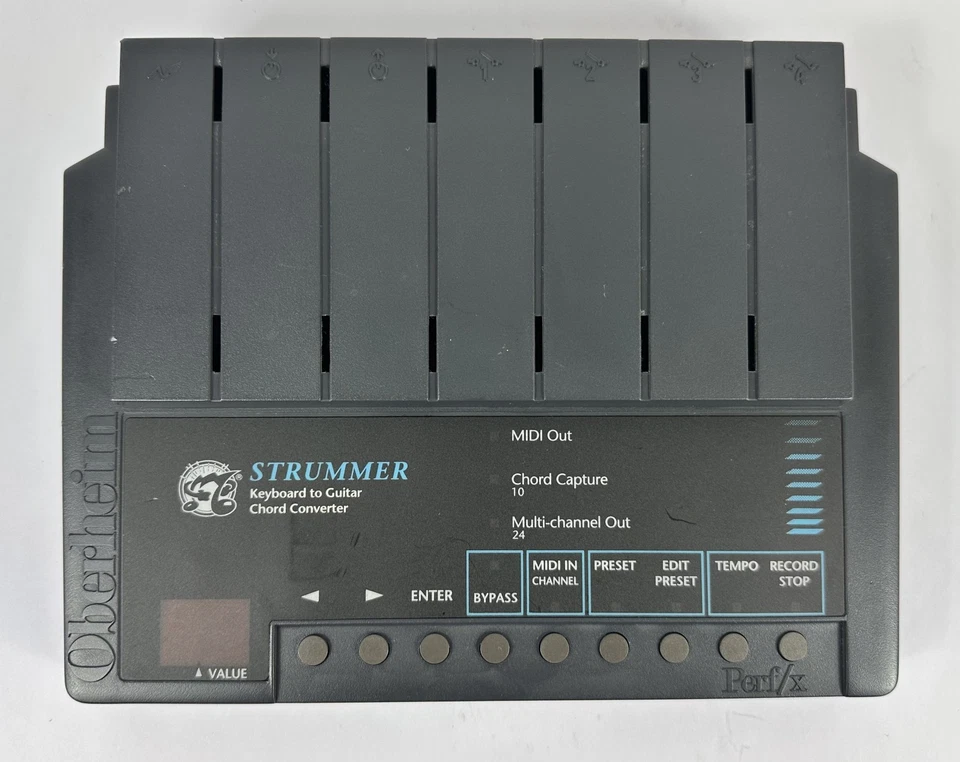 Oberheim Strummer Perf/x MIDI conversor de acordes de guitarra processador FX unidade de teclado - Imagem 2 de 4