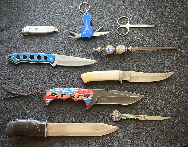 Lot Variety Of 9 Outdoors Knives Multitool Keychain Scissors