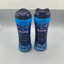 Lot of 2 Downy Infusions Balance Scent Booster 7.8 oz Each-Crisp Rain/Eucalyptus