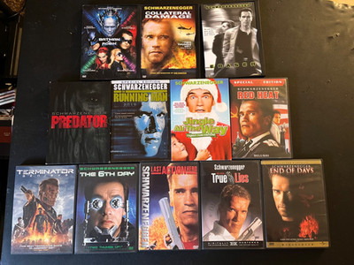 Arnold Schwarzenegger DVD Lot Action Lot of 12 Predator Last Action Hero 6th Day