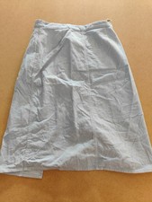 NL Jeans Womens Size 12 Blue Corduroy Skirt Cotton Knee Length