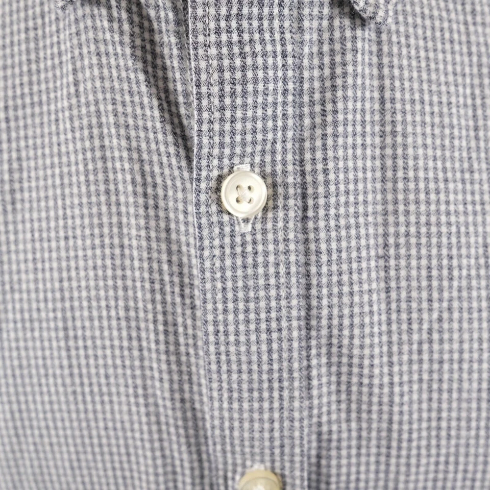 Camisa a Cuadros Gris Botones LS Calce Ajustado Para Hombres Lucky Brand XL Foto 4 de 4