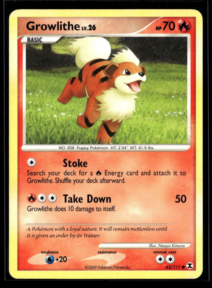 Growlithe 63/111 Rising Rivals LP POK-016-010