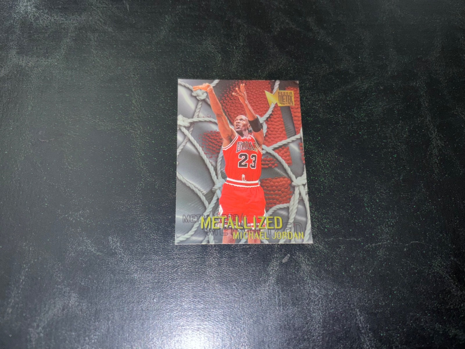MICHAEL JORDAN BULLS 1996 FLEER METAL METALLIZED #128 NMMT OR BETTER