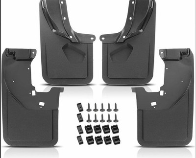 2021-2023 Ford Bronco Black Molded Splash Guards Mud Flaps Set of 4 Front & Back