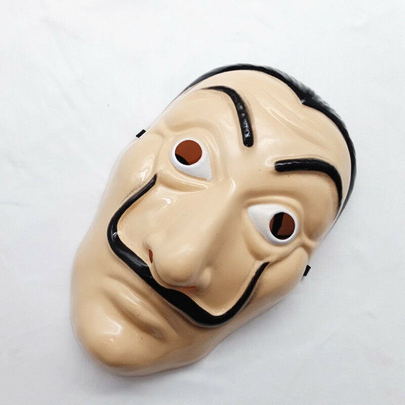 La Casa De Papel Full Face Mask Salvador Dali Mascara Money Heist Fancy Dress Up